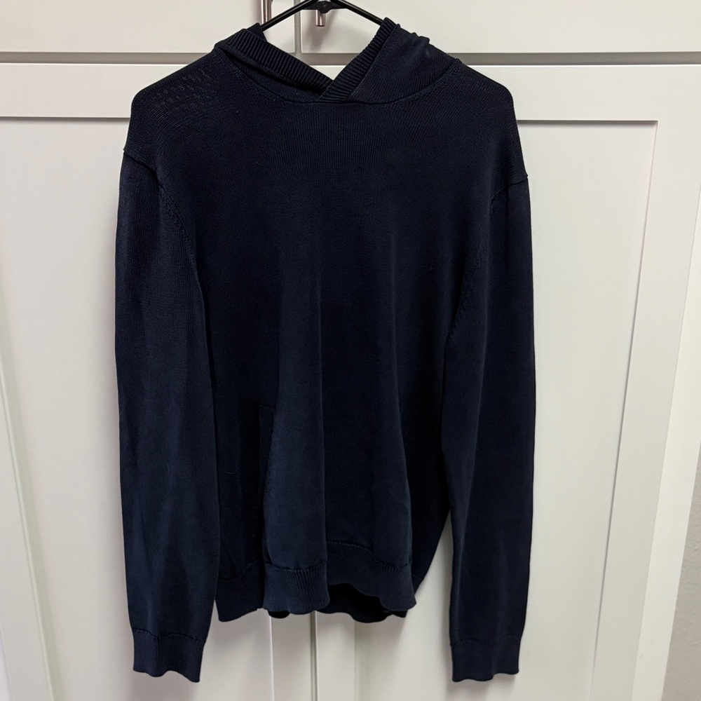 VINCE. Navy Blue Pullover Hoodie, medium